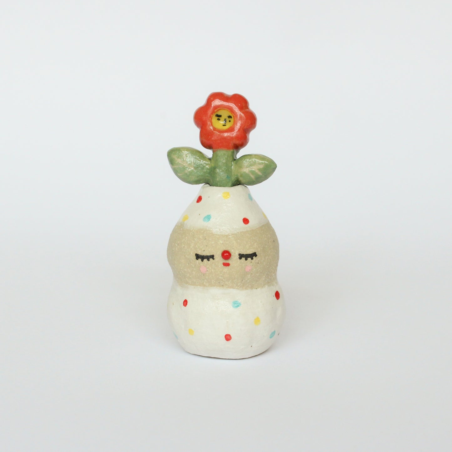 Flower and Pierrot Mini ornament