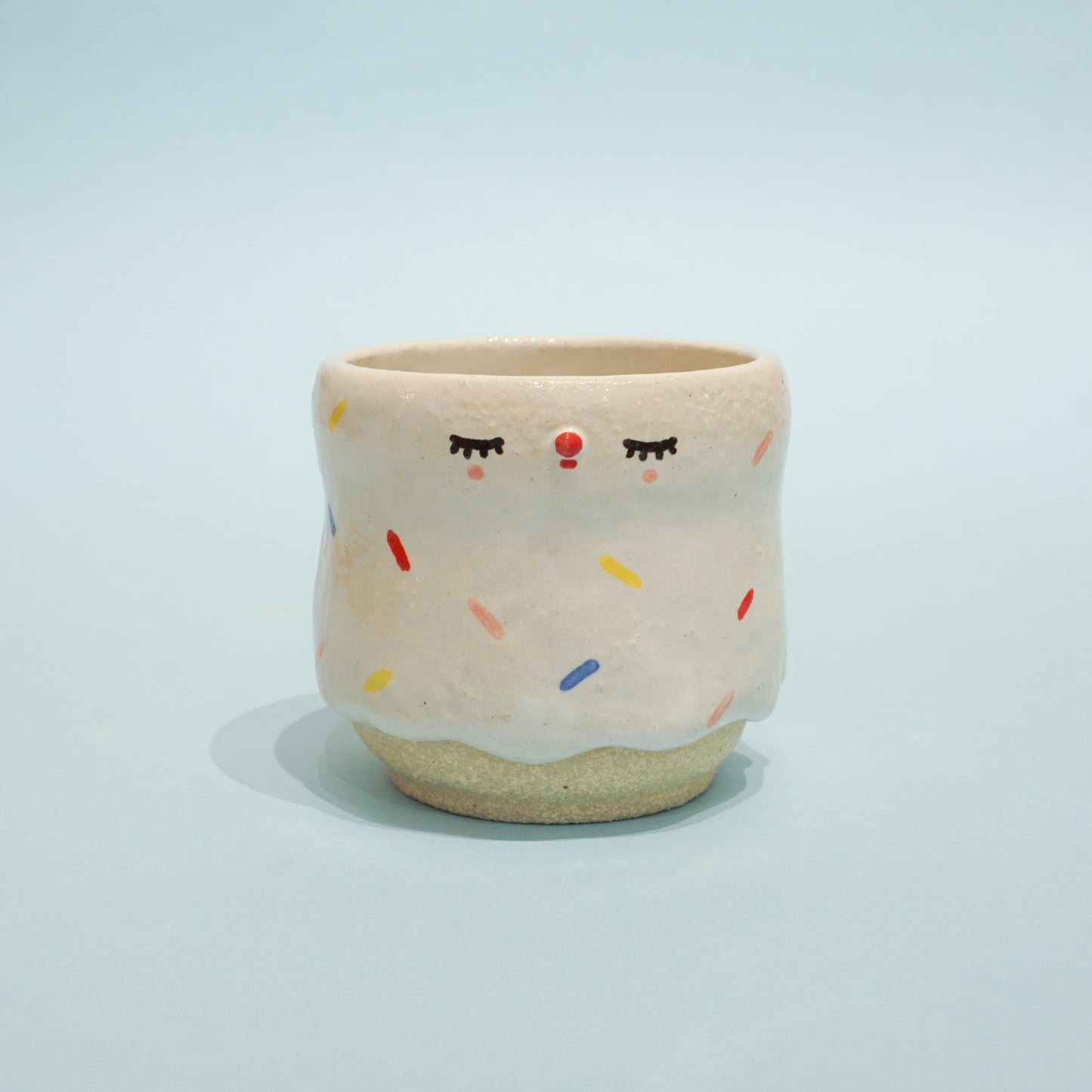 Melty Pierrot tea cup - rainbow sprinkles -Slim