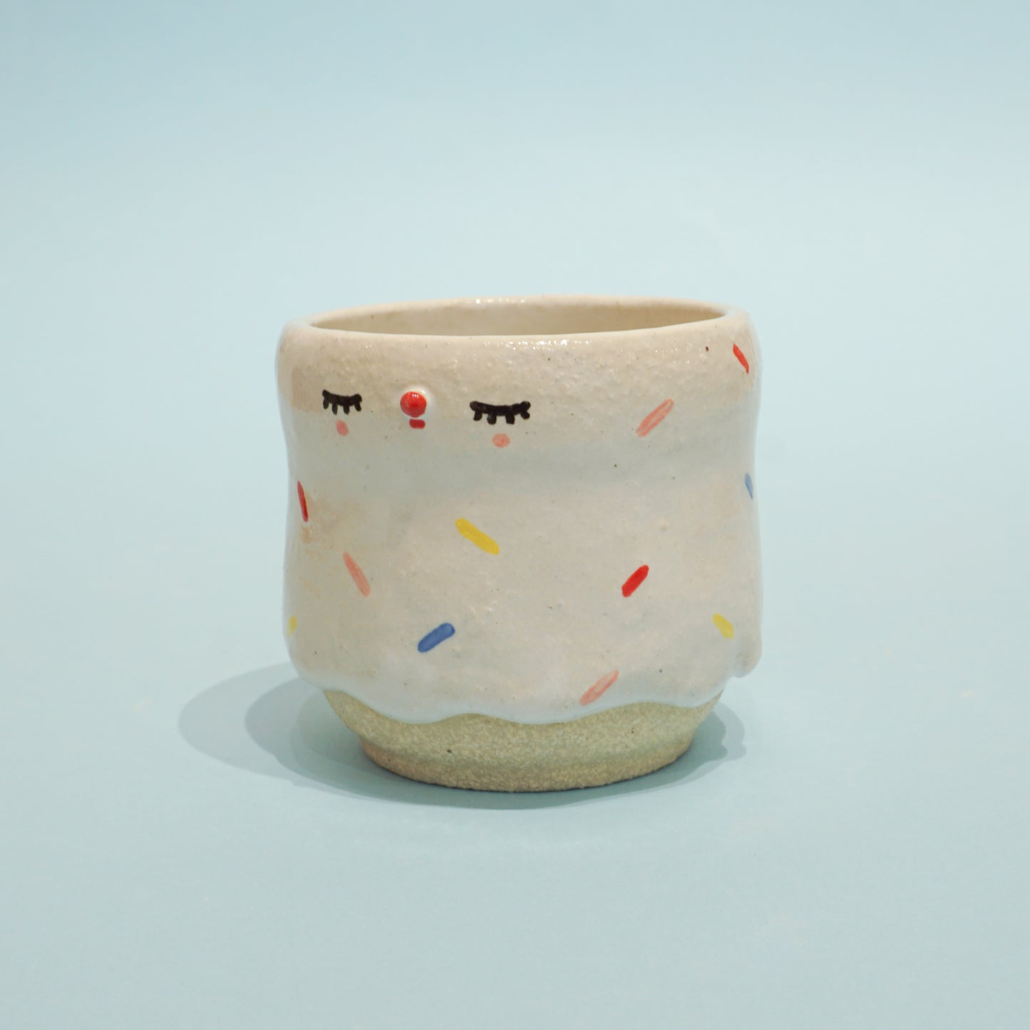 Melty Pierrot tea cup - rainbow sprinkles -Slim