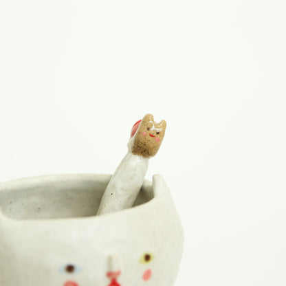 Kitty Cup & Snail Spoon Set - Picnic Duo