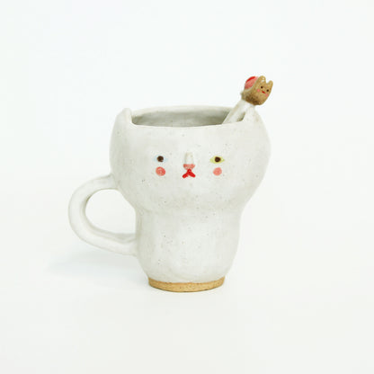 Kitty Cup & Snail Spoon Set - Picnic Duo