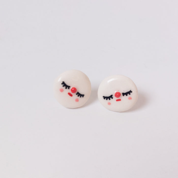 Pierrot Porcelain Earrings (Pair)