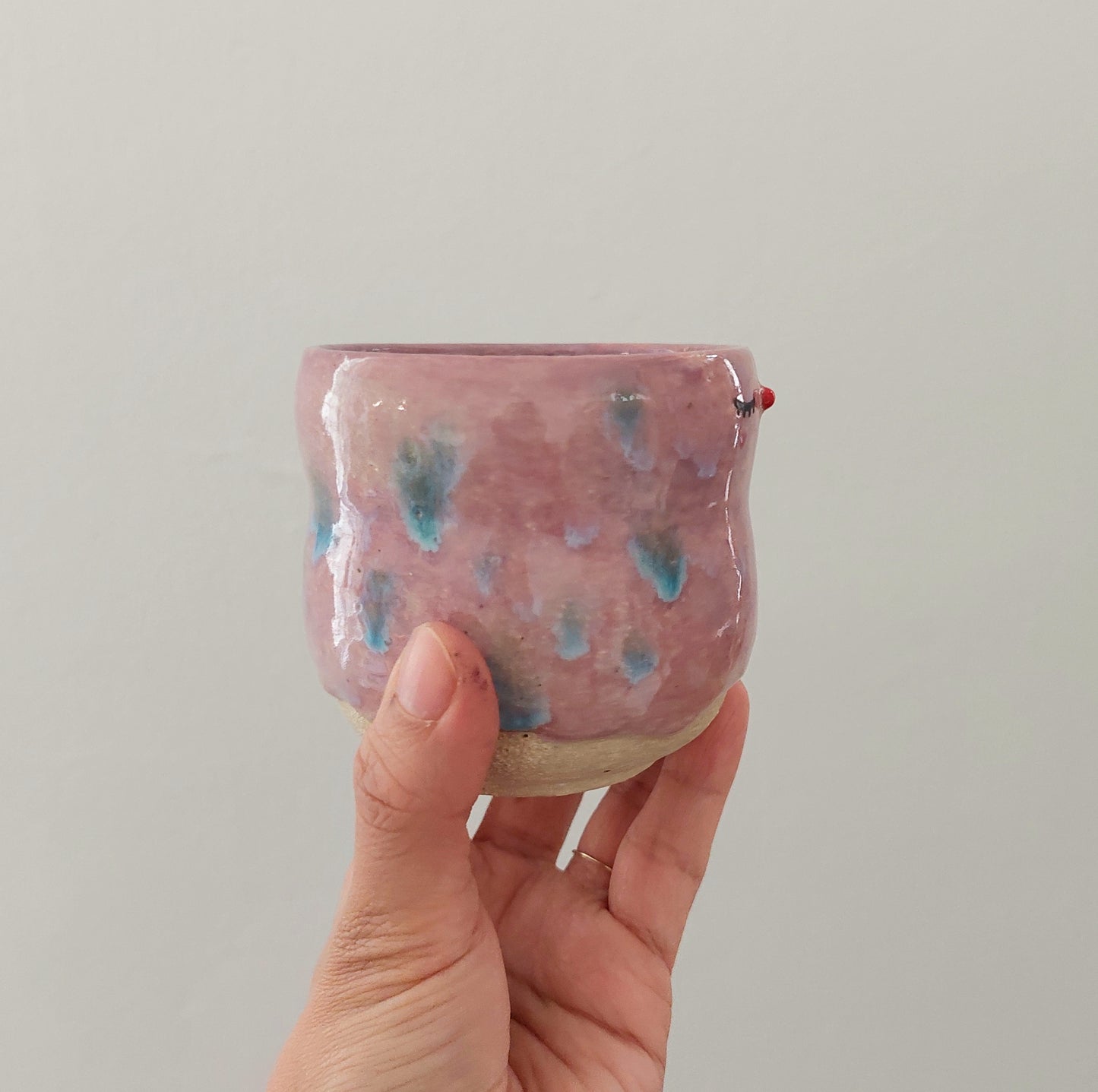Melty pierrot tea cup - raspberry surprise