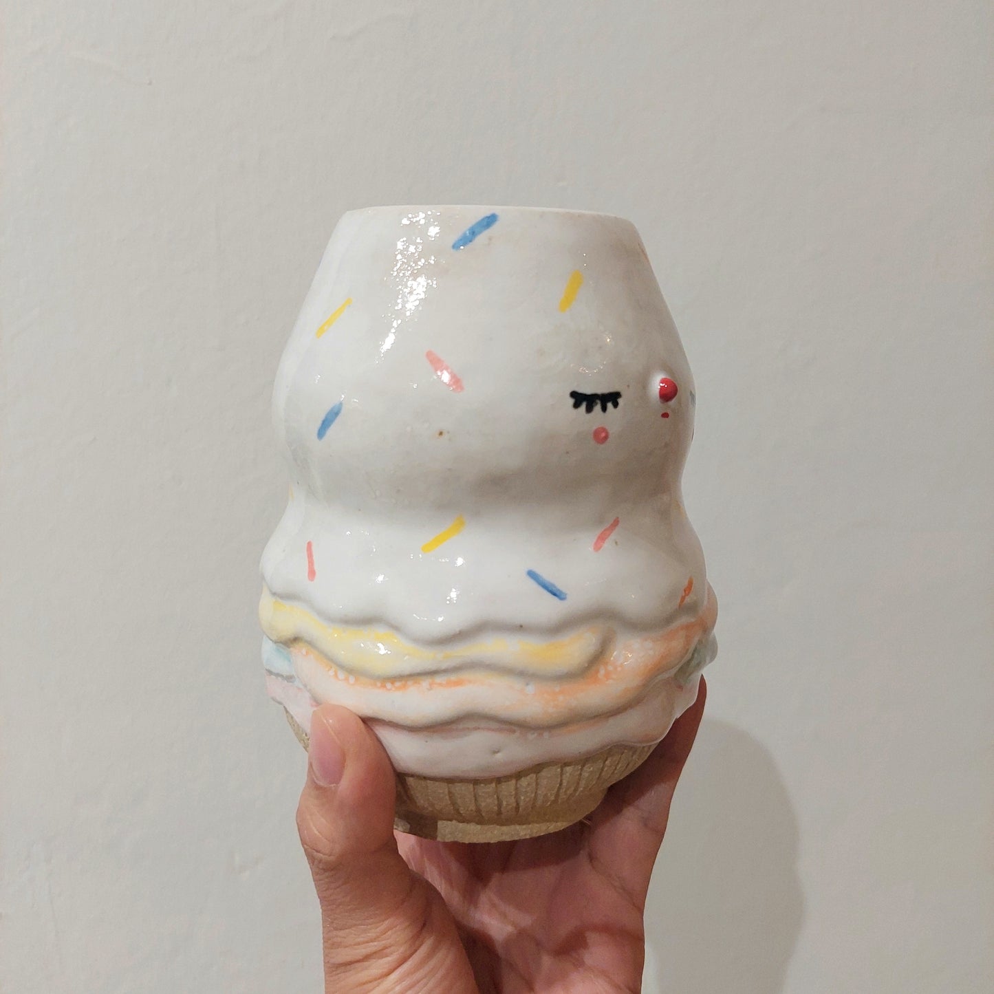 melty pierrot vase one of a kind - Ice-cream cone