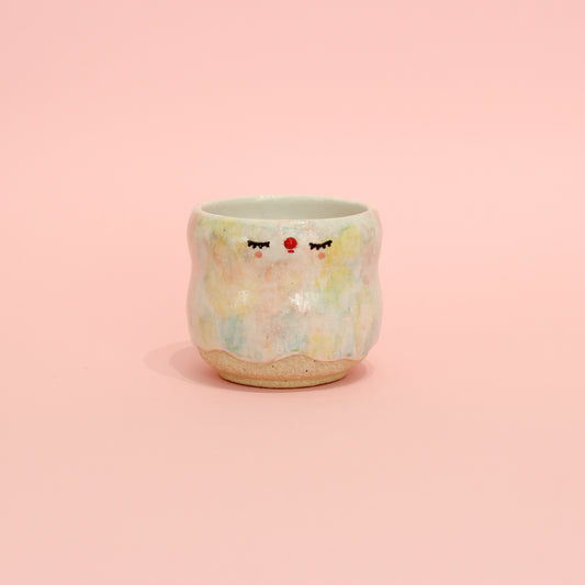 Melty pierrot tea cup - polka pop (vivid)