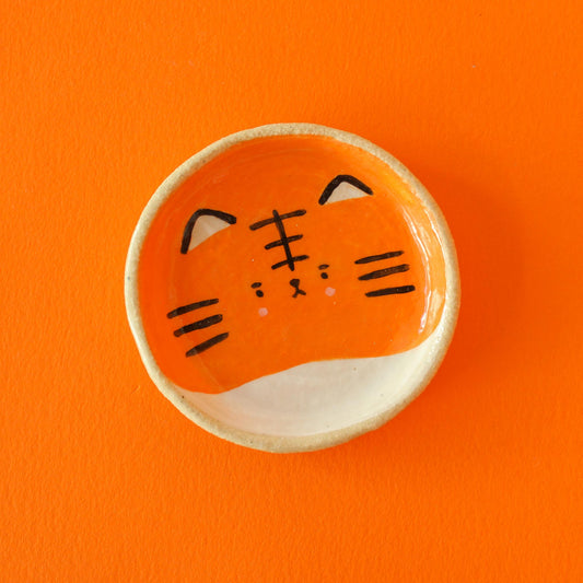 Tora-san Mini Dish - Orange