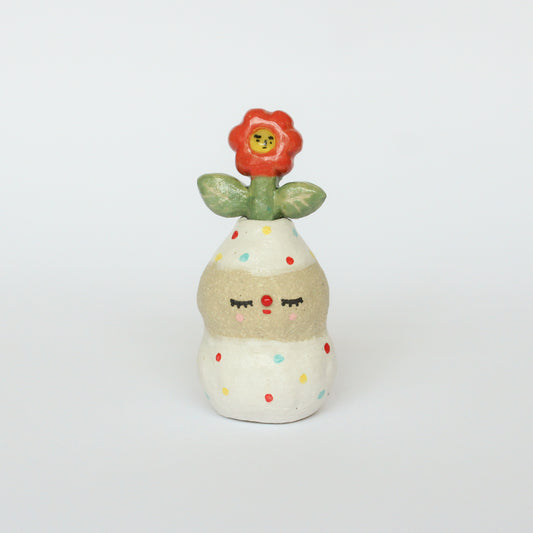 Flower and Pierrot Mini ornament