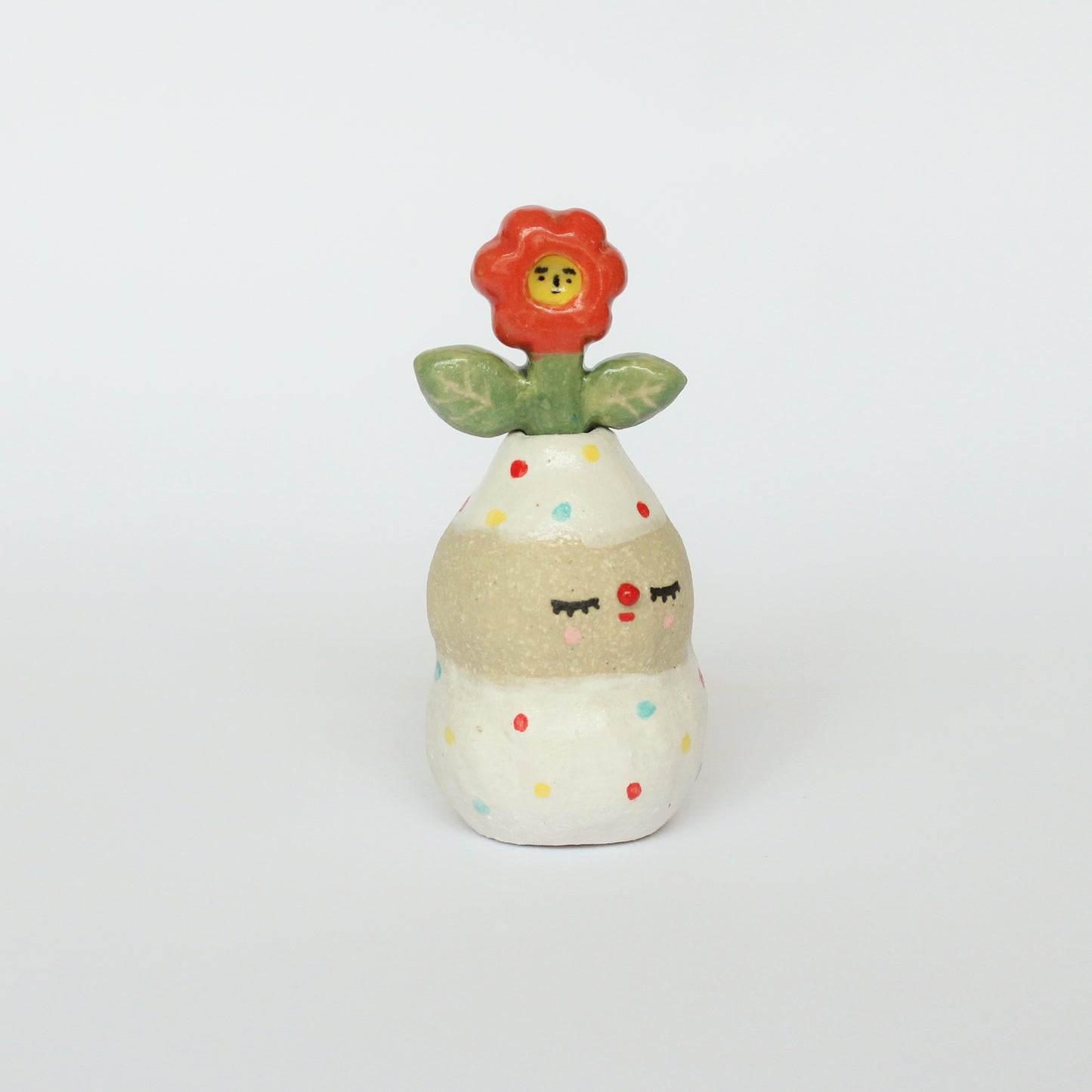 Flower and Pierrot Mini ornament